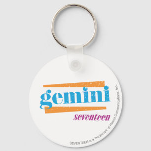 Gemini Aqua Key Ring