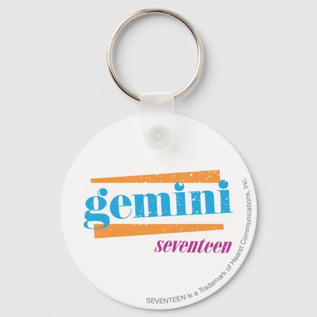 Gemini Aqua Key Ring (Front)