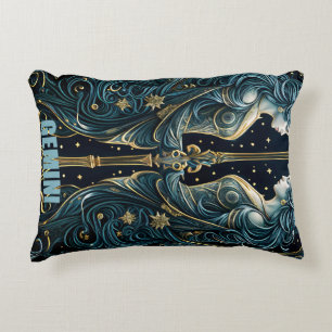 Gemini astrology sign decorative cushion