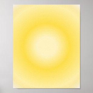 Gemini Aura Gradient, Gemini Zodiac, Yellow Aura Poster