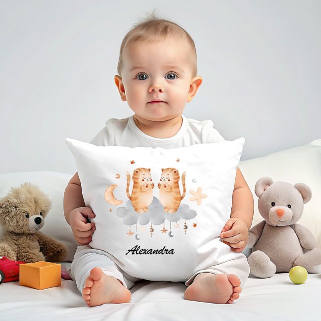 Gemini Baby - Your Twin Star Zodiac Nursery Cushion (Creator Uploaded)