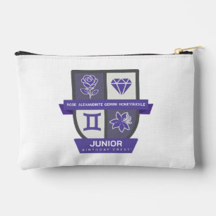 Gemini Birthday Crest™ for June 1-21 Accessory Pouch
