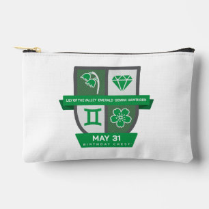 Gemini Birthday Crest™ for May 21-31 Accessory Pouch