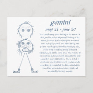 Gemini [ - BitchScope - ] Postcard