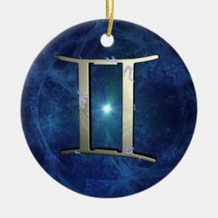Gemini Ceramic Tree Decoration