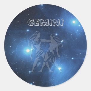 Gemini Classic Round Sticker