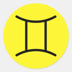 Gemini Classic Round Sticker