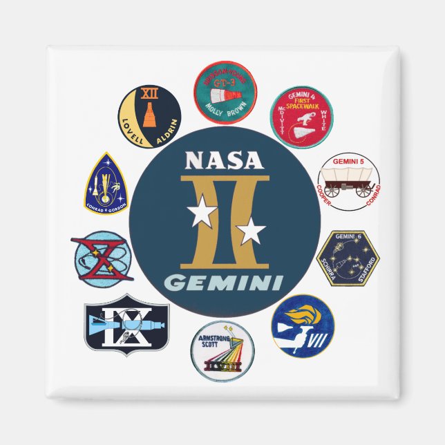 Gemini Commemorative Logo Magnet (Front)
