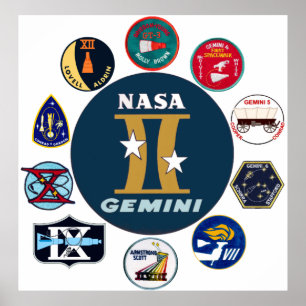 Gemini Commemorative Logo Poster