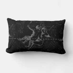 Gemini Constellation by Hevelius 1690 Lumbar Cushion