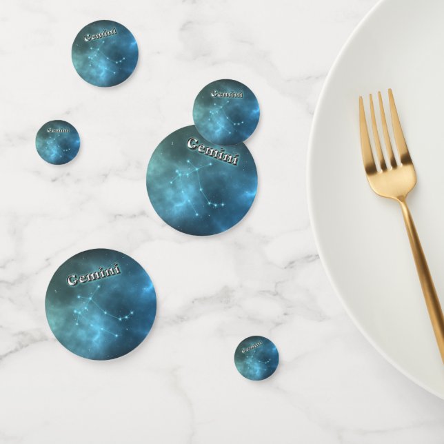 Gemini constellation confetti (Group)