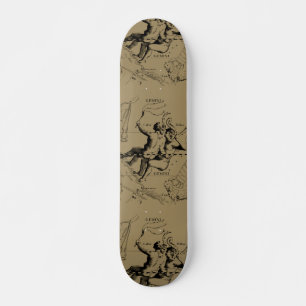Gemini Constellation Hevelius 1690 Engraving Skateboard