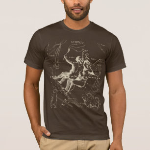 Gemini Constellation Map by Hevelius 1690 T-Shirt