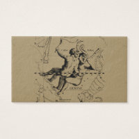 Gemini Constellation Map Hevelius circa 1690