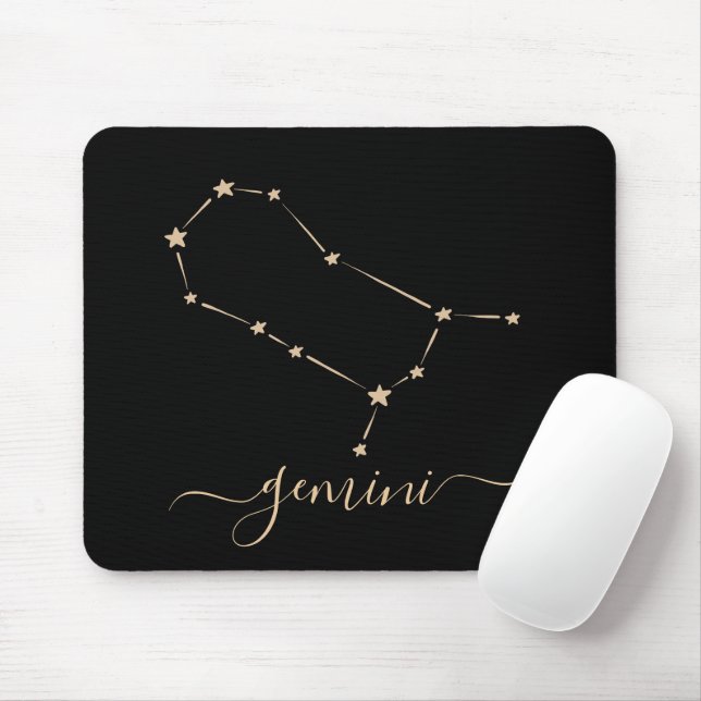 Gemini Constellation Mouse Mat (With Mouse)