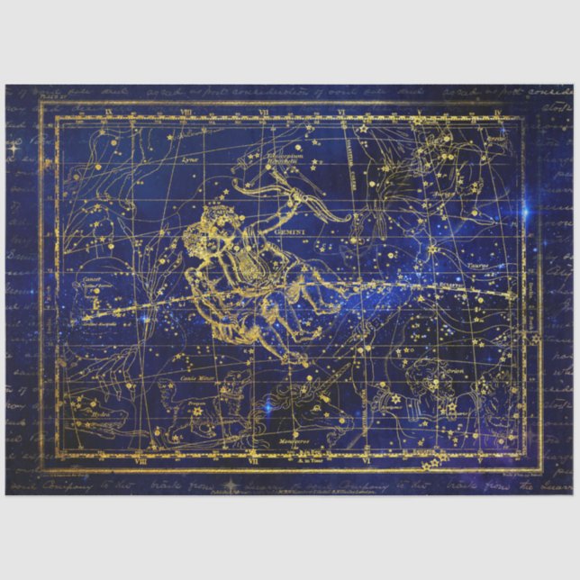 gemini constellation tissue paper (Front)