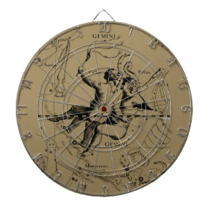 Gemini Constellation Zodiac Hevelius 1690 Dartboard