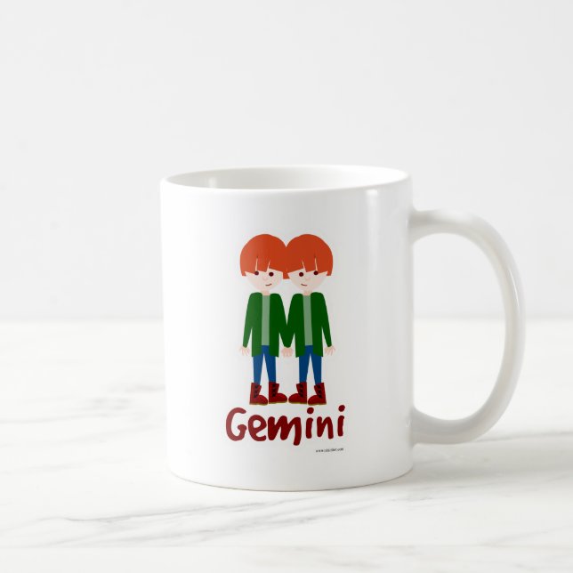 Gemini Cute Twins Symbol Coffee Mug (Right)