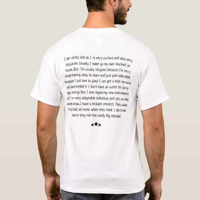 Gemini Dog - Pet Astro - T-shirt (Back)