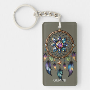 Gemini Dreamcatcher Key Ring