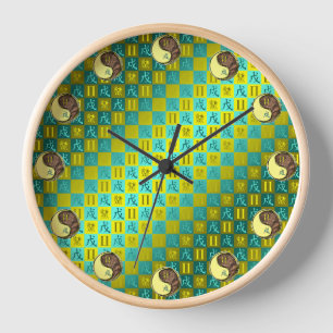 Gemini & Earth Dog Clock