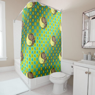 Gemini & Earth Dog Shower Curtain