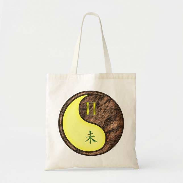 Gemini & Earth Goat Tote Bag (Front)