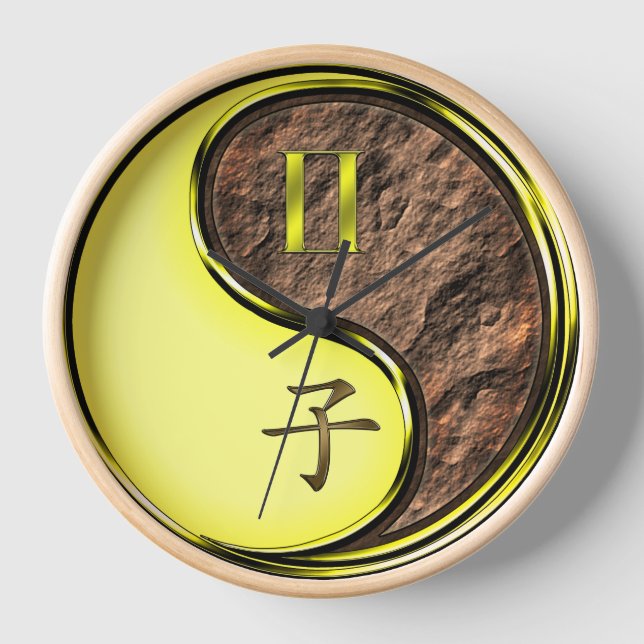 Gemini & Earth Rat Clock (Front)