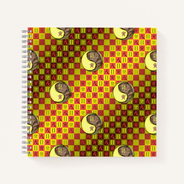 Gemini & Earth Tiger Notebook (Front)