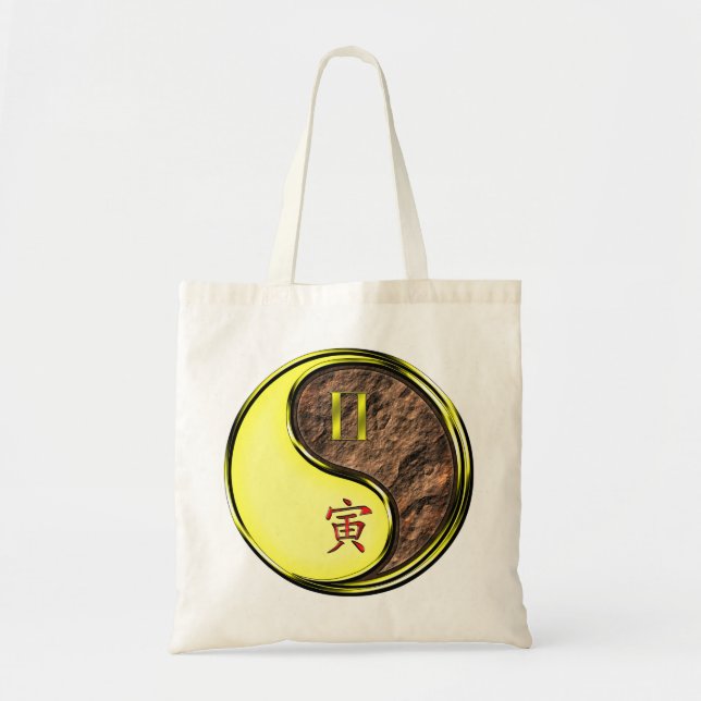 Gemini & Earth Tiger Tote Bag (Front)