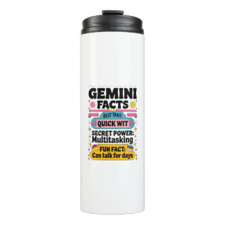 Gemini Facts: Quick Wit, Multitasking, and Endless Thermal Tumbler