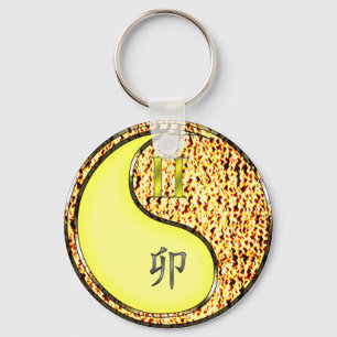 Gemini & Fire Rabbit Key Ring
