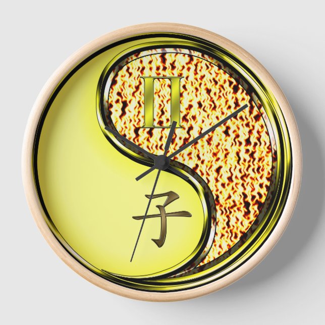 Gemini & Fire Rat Clock (Front)