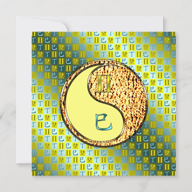 Gemini & Fire Snake Card (Front)