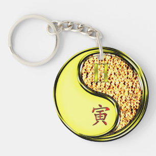 Gemini & Fire Tiger Key Ring