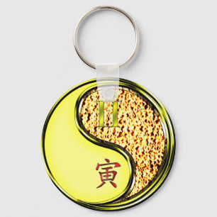 Gemini & Fire Tiger Key Ring