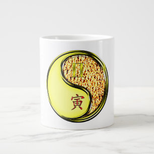 Gemini & Fire Tiger Large Coffee Mug
