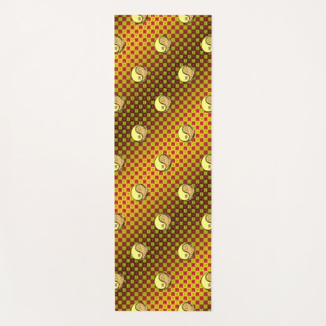 Gemini & Fire Tiger Yoga Mat (Front)