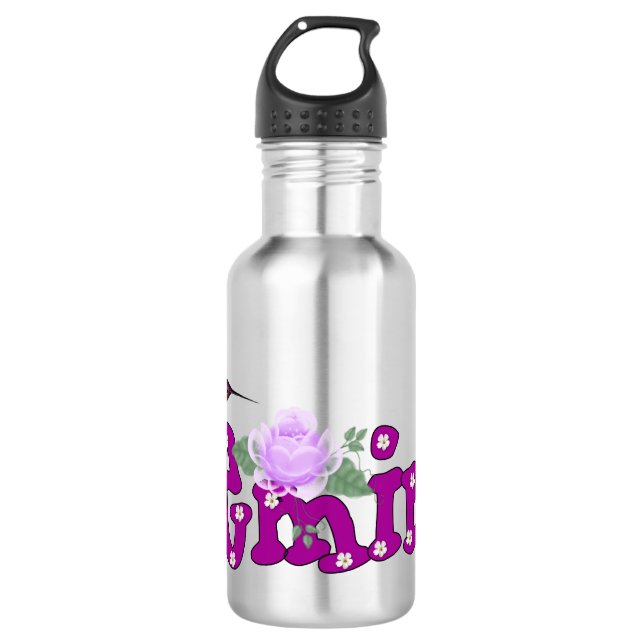 Gemini Flowers 710 Ml Water Bottle (Front)