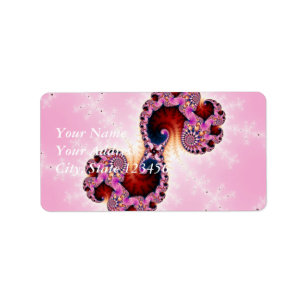 Gemini Fractal Art Label