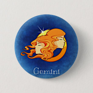 Gemini, Gemelli 6 Cm Round Badge