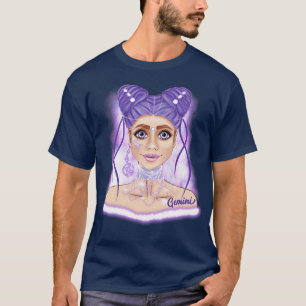 Gemini Girl Birthday Zodiac Women Born in May June T-Shirt