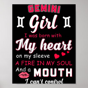 Gemini Girl Funny Quote With Zodiac Sign Birthday