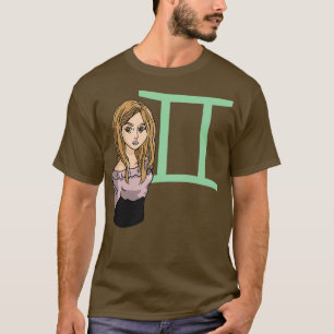 Gemini Girl Green T-Shirt