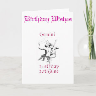 GEMINI GREETING CARD