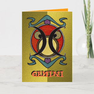 Gemini Greeting Card