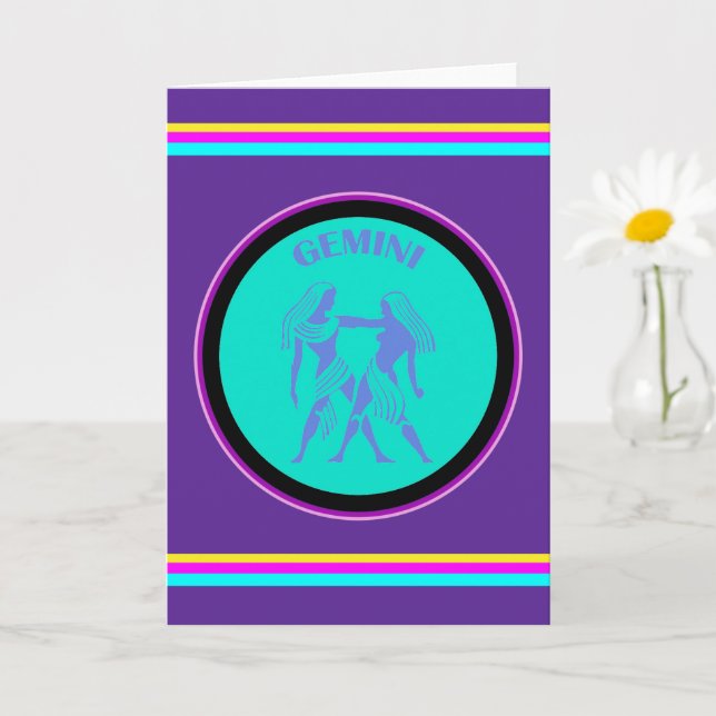 Gemini Greeting Card (Small Plant)