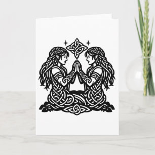 Gemini — Haunted Ink Zodiac Twins Card