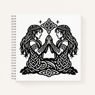 Gemini — Haunted Ink Zodiac Twins Notebook
