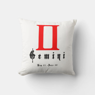 Gemini, Horoscope, zodiac, astrology Cushion